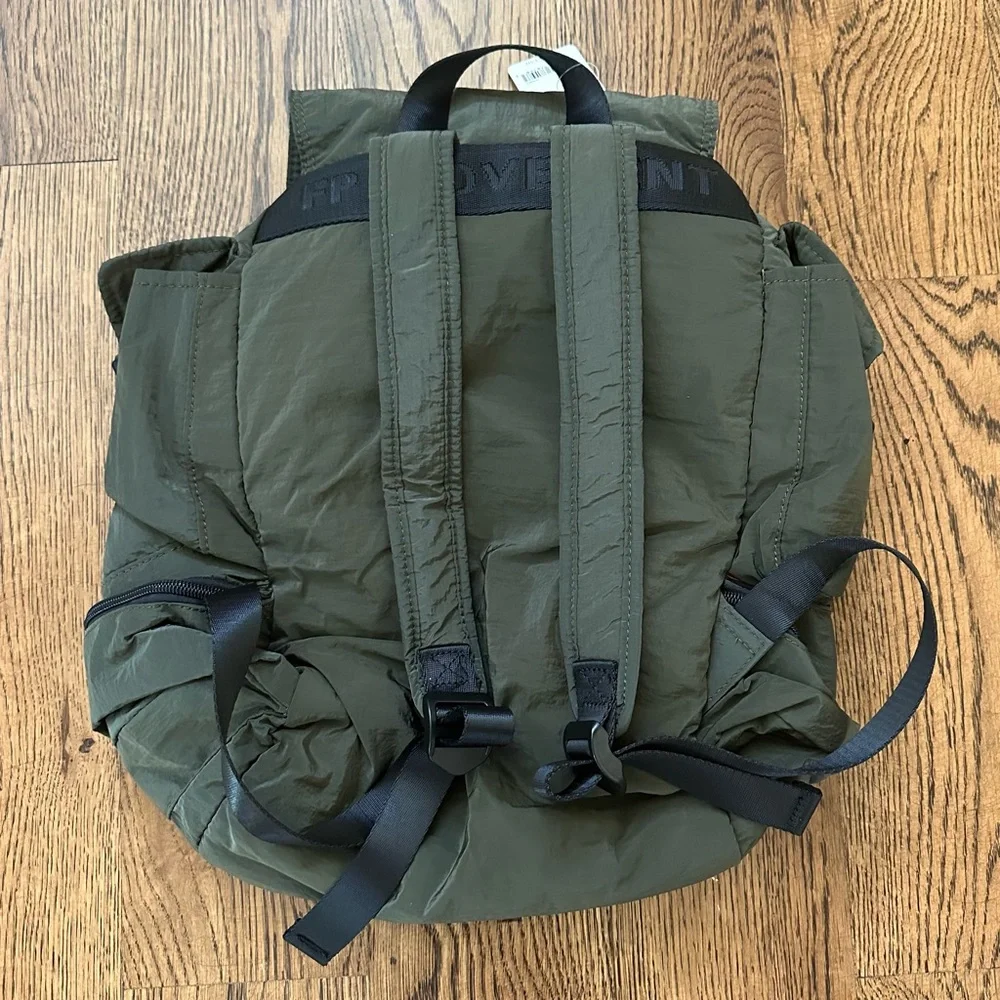 NWT Free People Movement Cool + Cozy Backpack – Olive Green – Sold Out - Picture 5 of 7